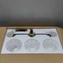 Bathroom Vanity Light fixtures 3 Light Glass Globe Wall Sconce Lights Black Wall Mount Light with Clear Glass Shade, Mid Century Modern Wall Sconce for Over Mirror Bedroom Hallway (3-Lights)