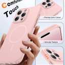 FNTCASE for iPhone 14 Pro Max Case Pink: [Compatible with Magsafe] Solid Matte 14 Pro Max Magnetic Phone Cover with [Full Camera Protection] [Screen Protector] Military Grade Shockproof Protective