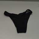 YELAIVP Women's Cheeky Bikini Bottom V Cut Bikini Swimsuit Bottoms High Cut Bathing Suit Swim Bottoms (897_black), S