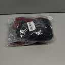 2 x Glooarm 3 Pairs Winter Gloves for Men Women Thick Cashmere Magic Winter Gloves Knit Stretchy Mittens Unisex Adults Gloves (Medium, Black, Middle Gray, Burgundy)