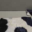 Pillow Black & White Cowhide Covers 20x20 Set of 2