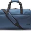 Halfday Convertible 2-in-1 Vegan Leather Premium Garment Duffel 45L, Ocean, 23x12x13 inches
