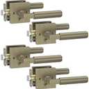 Asidrama 4 Pack Privacy Door Handles, Door Lever with Door Knobs Indoor for Bedroom or Bathroom, Heavy Duty Door Handles Interior with Locks for Left Right Sided Doors