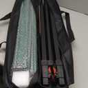 VILLEY Folding Camping Square Table with Carry Bag, Lightweight Aluminum Adjustable Square Table for Outdoor, Camping, Picnic, Backyards, BBQ (L, Green)