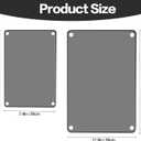 4 Pack Tempered Glass Cutting Board with Anti-Slip Pads, 2 Sizes Rectangle Black Glass Tray Heat-Resistant Chopping Board for Kitchen Countertop, House Warming Gifts, Non-friable