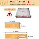 Utoplike Bamboo Dresser Drawer Dividers, 4'' High Adjustable Drawer Organizers for Clothing, Spring Loaded, Works in Kitchen, Bathroom, Bedroom, Drawer, Desk, 4 pcs