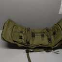 DULCE DOM 32/36/42/48/52 inch Double Rifle Case Soft Bag for Rifles Pistols Storage & Transportation, All Around Shooting Range Tactical Backpack, Valentine Gifts for Him, Men, Boyfriend, Husband (Green)