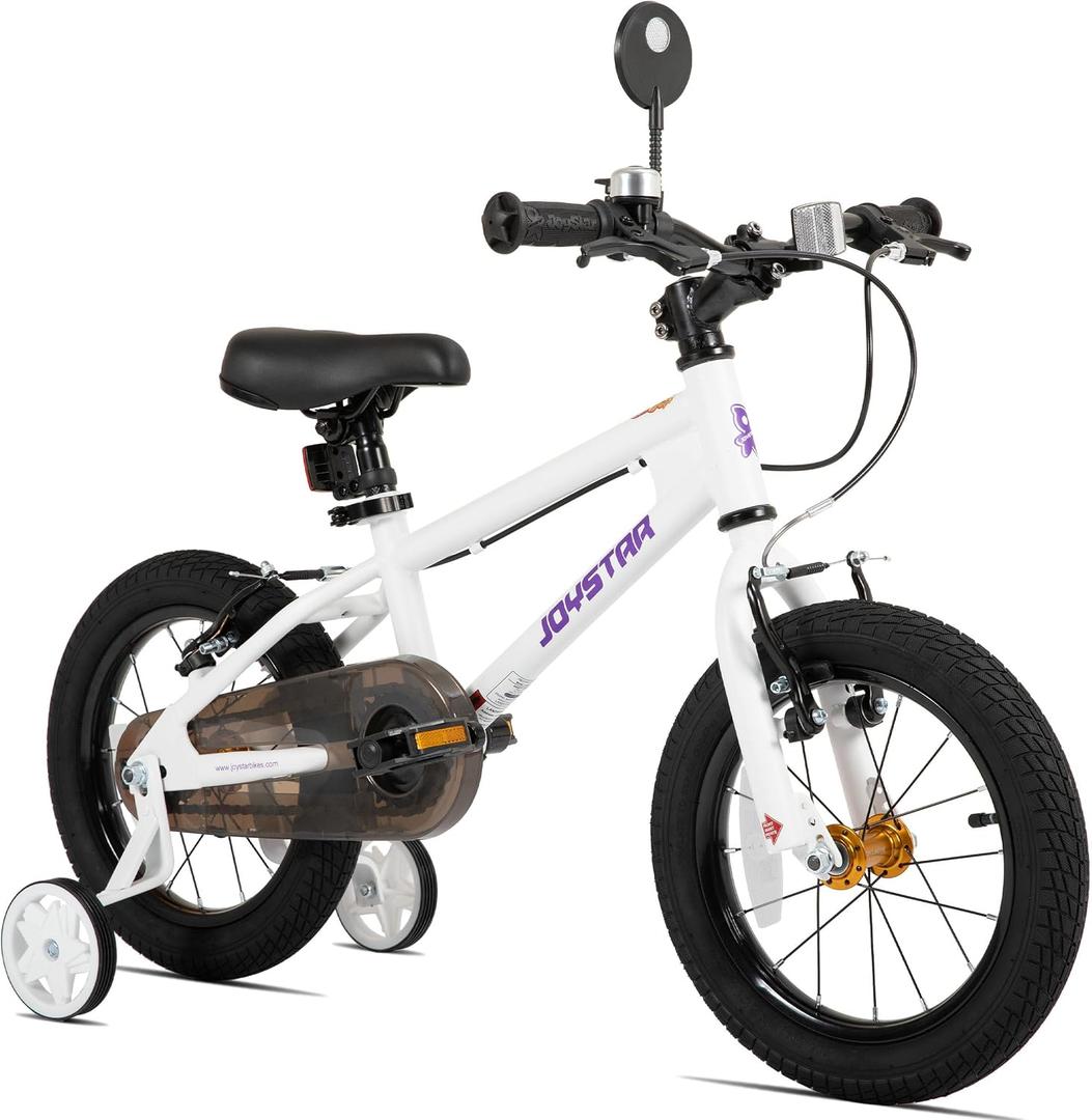 JOYSTAR Lomand 14 16 18 20 Inch Kids Bike with Training Wheels, BMX Style Kids Bicycle for Toddlers Boys Girls Ages 3-12, Dual V-Brake, Adjustable Seat, Multiple Colors