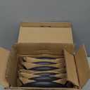 JoyJolt Mesa Stoneware Salad Plates, 8" Round Lunch Plates, Dishwasher and Microwave Safe Plate Set of 6, Modern Rustic Dinnerware, Appetizer Dessert or Dinner Sides Kitchen Dishes - Matte Black