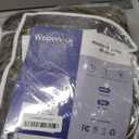 Wapaneus Foot Pocket Heated Blanket Electric Throw with 10 Heating Levels and Auto Shut Off,Flannel Fast-Heating Heated Throw 50" x 60",ETL Listed Machine Washable,Dark Brown