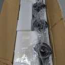 43.3" Kitchen Island Lighting, 6-Light Dining Room Light Fixture,Black Chandelier Farmhouse Linear Pendant Lighting for Kitchen Island Dining Table Living Room, Height Adjustable