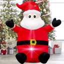 8 Foot Christmas Inflatable Black Face Santa Claus Decoration for Outdoor Yard，Christmas Black Santa Claus Indoor Blow up Decoration-WM-19