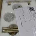4-Light Brushed Gold Linear Chandelier,28.1" Dining Room Light Fixture