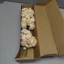 Letjolt Ranunculus Artificial Flower Light Champagne Silk Flowers Faux DIY Bouquet for Wedding Engagement Centerpieces Arrangements Bridal Shower Decorations Home Decor 18pcs
