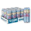 SPLASH REFRESHER Sparkling Water, Kiwi Watermelon - 12-Pack, 16 Fl Oz Cans - Flavored Carbonated Seltzer Water with Electrolytes, Zero Sugar & Zero Calories (EXP 08/12/26)