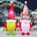 COMIN 5.2 FT Christmas Gnomes Inflatables Outdoor Decorations Inflatable with Tree Blow for Yard Party Lawn Decor