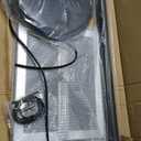 Sign Holder Floor Stand 8.5x 11, Sign Stands with Heavy Base for Display Outdoor, Adjustable Pedestal Poster Sign Stand, Snap Open Frame for Vertical & Horizontal View, Black Square