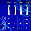 Replacement Heads for Oral B Braun Variety Pack of 16 PCS Floss Cross Sensitive Soft Precise Electric Toothbrush Heads Tooth Brush Head Refill Compatible with Oral-B [KJHD]