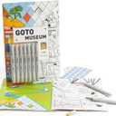 HIMI CC Marker Set, GOTO Museum Gift Box Dual Tip Quick Drying Markers, Clean Smelling Alcohol Marker,Hard and Soft Nib for Youth Adults Coloring Illustration, Great Value Pack (Orange)