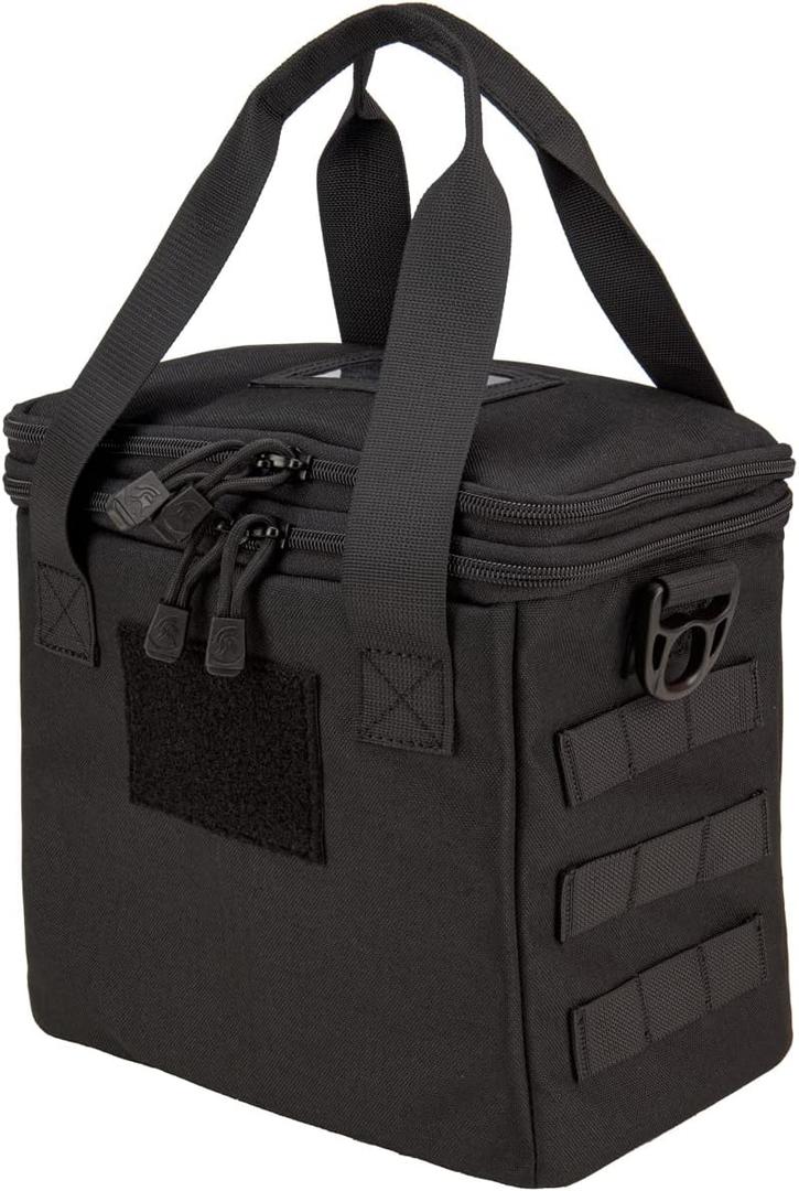 Lancer Tactical Nylon Pistol Range Bag (Color: Black)
