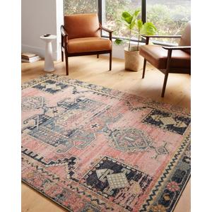 Loloi Jocelyn Collection JOC-06 Rose/Rose 4'-0" x 6'-0" .38" Thick Accent Rug