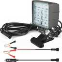 Boat Docking Headlights Led Pod Lights 40W 6000K 12V Above Water Flood Marine Led for Kayak Bass Jon Fishing Boat Spreader Light T-top Deck Driving Stern Lights Truck Light