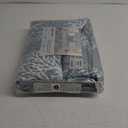 Great Bay Home Twin/Twin XL Coastal Quilt Bedding Set, Summer Coastal Quilt with Sham, Beach 2-Piece Reversible All Season Bedspread Quilt Set. Lightweight Nautical Quilted Coverlet.Ether Blue