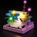 Upgraded Led Light Kit Compatible with Lego Typewriter with Flowers Building Set, Lights Decoration Compatible with Lego 31169 (Model Not Included)