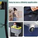 Navona 27Ft x 2 Inch Hook and Loop Strips with Adhesive, Heavy Duty Self Adhesive Tape with Back, Strong Sticky Back Fastener Roll for Home, Office, School, Crafting, Black