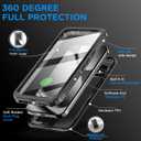 AICase for Google Pixel 10 Pro XL Case Waterproof, Clear Built-in Screen Protector Water Proof Shockproof Dustproof Snowproof Full Body Rugged Transparent Underwater Phone Case with Lanyard