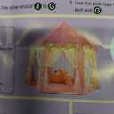 Princess Tent for Girls Fairy Castle Play Tents for Kids Toddler, Hexagon Kids Playhouse with Gift Box, Princess Toys & Gift for Girls for Indoor (Pink)