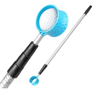HOW TRUE Golf Ball Retriever, 12ft 15ft 18ft Aluminum Alloy Golf Ball Retriever Telescopic for Water Golf Ball Picker Grabber Golf Accessories Golf Gift HOW TRUE Golf Ball Retriever, 12ft 15ft 18ft Aluminum Alloy Golf Ball Retriever Telescopic for Water Golf Ball Picker Grabber Golf Accessories Golf Gift