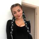 2 x 2 Pcs Braided Ponytail Extensions Hair Rope Boxing Braids Wig Extensions with Hair Tie Natural Soft Synthetic Braided Fashion Hair Accessories for Daily Wear 18 Inch (White)