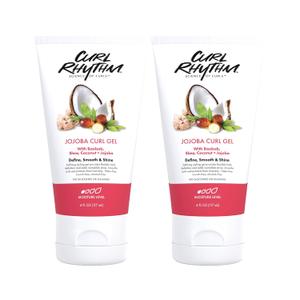 Jojoba Curl Gel - Defining Hair Gel for Bouncy, Nourished Waves - Curly Hair Styling Gel with Shea and Coconut - Sulfate Free - 2 pc (6 Fl Oz (Pack of 2))