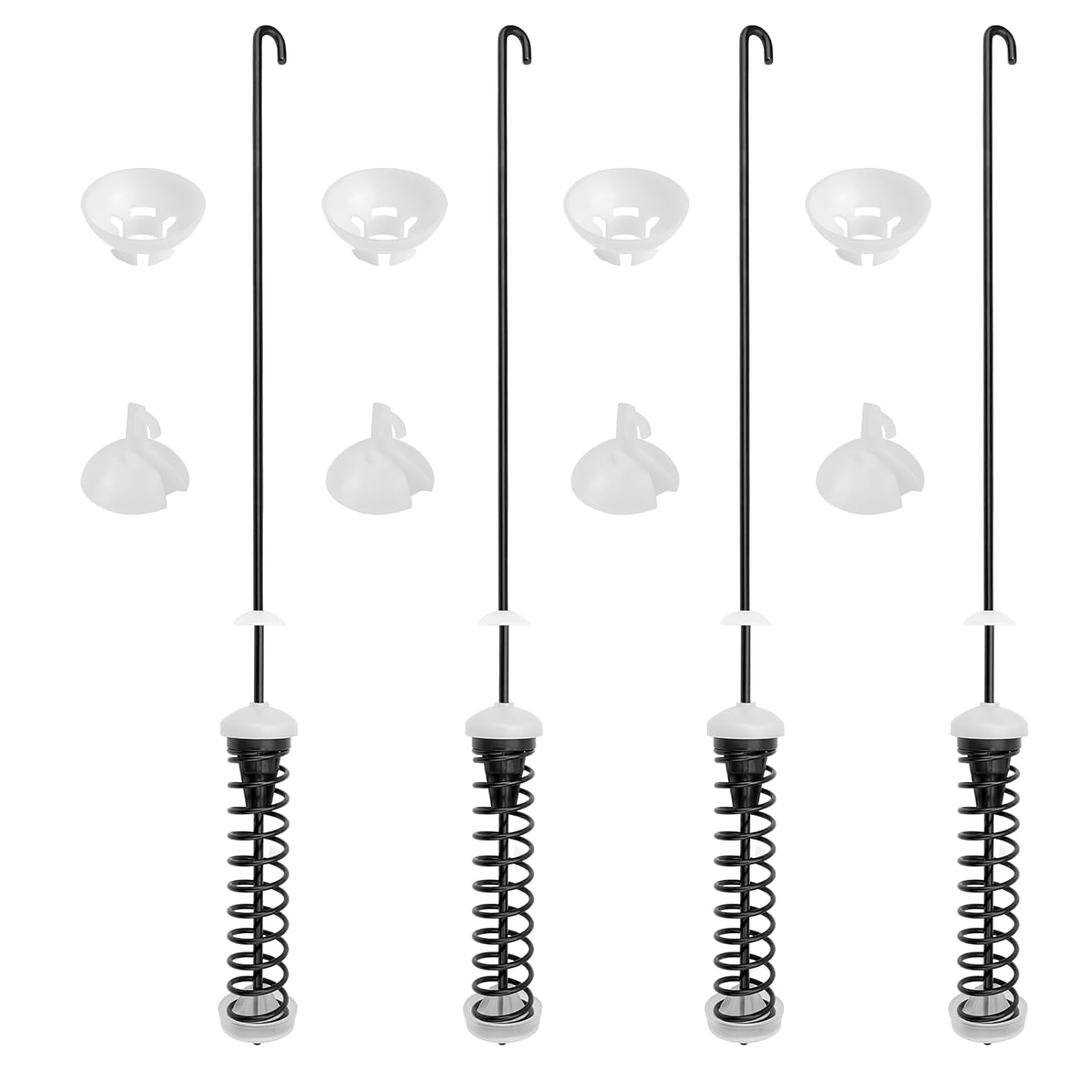 W11217817 Washer Suspension Rod Kit (4 Pcs) Replaces W11159470 W11226768 4844566 AP6329793 PS12349409 EAP12349409, Compatible with Whirlpool Kenmore Maytag Amana Washers By Sikawai