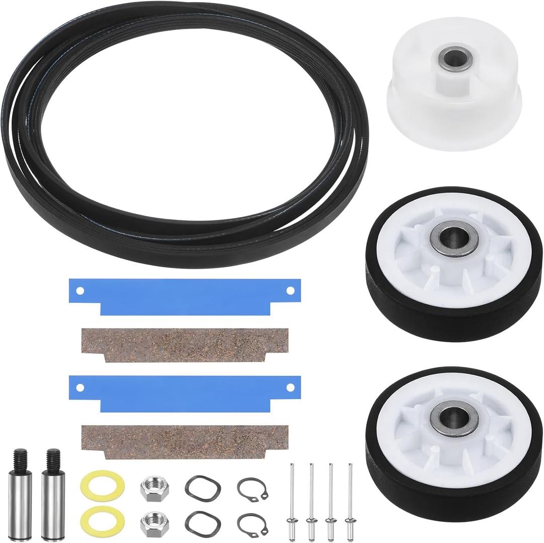 LSE7806ACE LDE8414ACE LDE9334ACE Drum Roller Kit for MDE9316AYW LDE5004ACW MDE7400AYW DE410 DE412 DG7400 LDG7400AAW LDE9304ACE LDE7500ACL LDE7304ACE MDE2500AYW MDE9316AYA MDE6200AYW MDE9420AYW