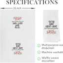 Great Aunt Dish Towels - Decorative Waffle Weave Kitchen Hand Tea Towels for Bathroom, Gifts from Nephew (1624 Inches)