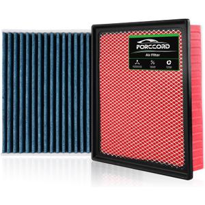 1Pcs HEPA Cabin Air Filter and 1Pcs Engine Air Filter Fit for 2016-2023 Toyota Tacoma V6 Replacement CF10374 CA11895 Accessories
