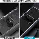 Center Console Wrap Carbon Fiber Texture for Tesla Model 3/Y 2021-2025,Console Cover for Tesla Interior Decor Accessories(Not for M3 Highland/My Juniper)