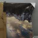 KLVOS Yellowstone National Park Canvas Wall Art Sunrise Moment Famous American Landscape Artwork Large Motivational Living Room Dinning Room Home Wall Decoration Framed and Ready to Hang 24"x48"