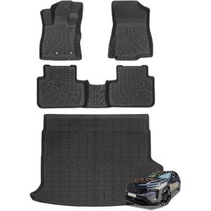 Floor Mats & Cargo Liner for 2025-2026 Subaru Forester Hybrid, All-Weather Heavy Duty TPE Floor Liners Full Coverage Automotive for Forester Hybrid Accessories