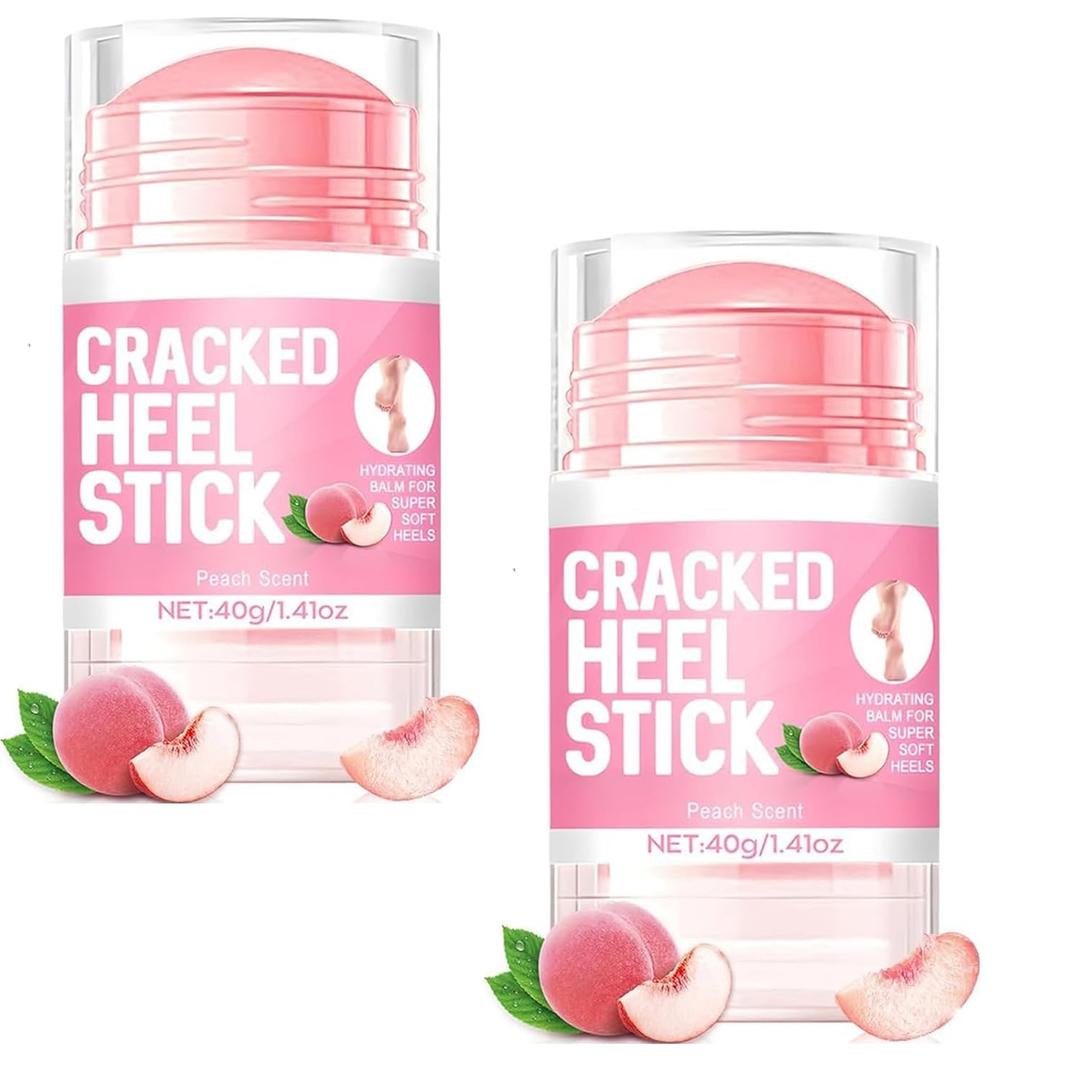 2 x Foot therapy Balm, 2025 Upgraded Foot Balm, Hydrating and Anti-Cracking Foot Cream, Foot Cream for Dry Cracked Heels and Feet Women Men (Peach)