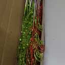 48PCS Christmas Tree Picks Decorations, 17 12 Red Green Artificial Glitter Curly Berry Stems Fake Candy Picks Ornaments Branches for Christmas Tree Topper Home Wreath Crafts Vase Filler Decor