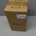 Wellmet BlackGold 6"x 6"x10" Lampshade, No Assembly Required, Classic Modern Lamp Shade for Table Lamp, Bedside Lamp, Floor Lamp, Fabric Drum Lampshade, Spider Fitter