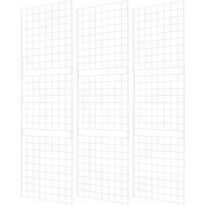7RiversART Grid Wall Commercial Grade Gridwall Panels – Heavy Duty Grid Panel for Any Retail Display Wall Grid 2' Width x 7' Height, White (Pack of 3) Easily Portable