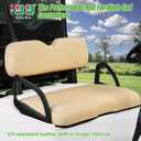 10L0L Golf Cart Front Seat Assembly for EZGO RXV 2008-up, Factory Style Seat Bottom Cushions & Seat Back Replacement Kit