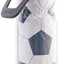 O2COOL Mist 'N Sip Misting Water Bottle 2-in-1 Mist And Sip Function With No Leak Pull Top Spout Reusable Sports Water Bottle - 20 oz (Soccer)