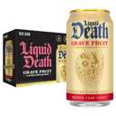 Liquid Death Soda-Flavored Sparkling Water - Grave Fruit (Grapefruit Flavor), Less Sugar*, Huge Flavor, No Caffeine, No Artificial Sweeteners, 12 Fl Oz (Pack of 12) 01/07/2027