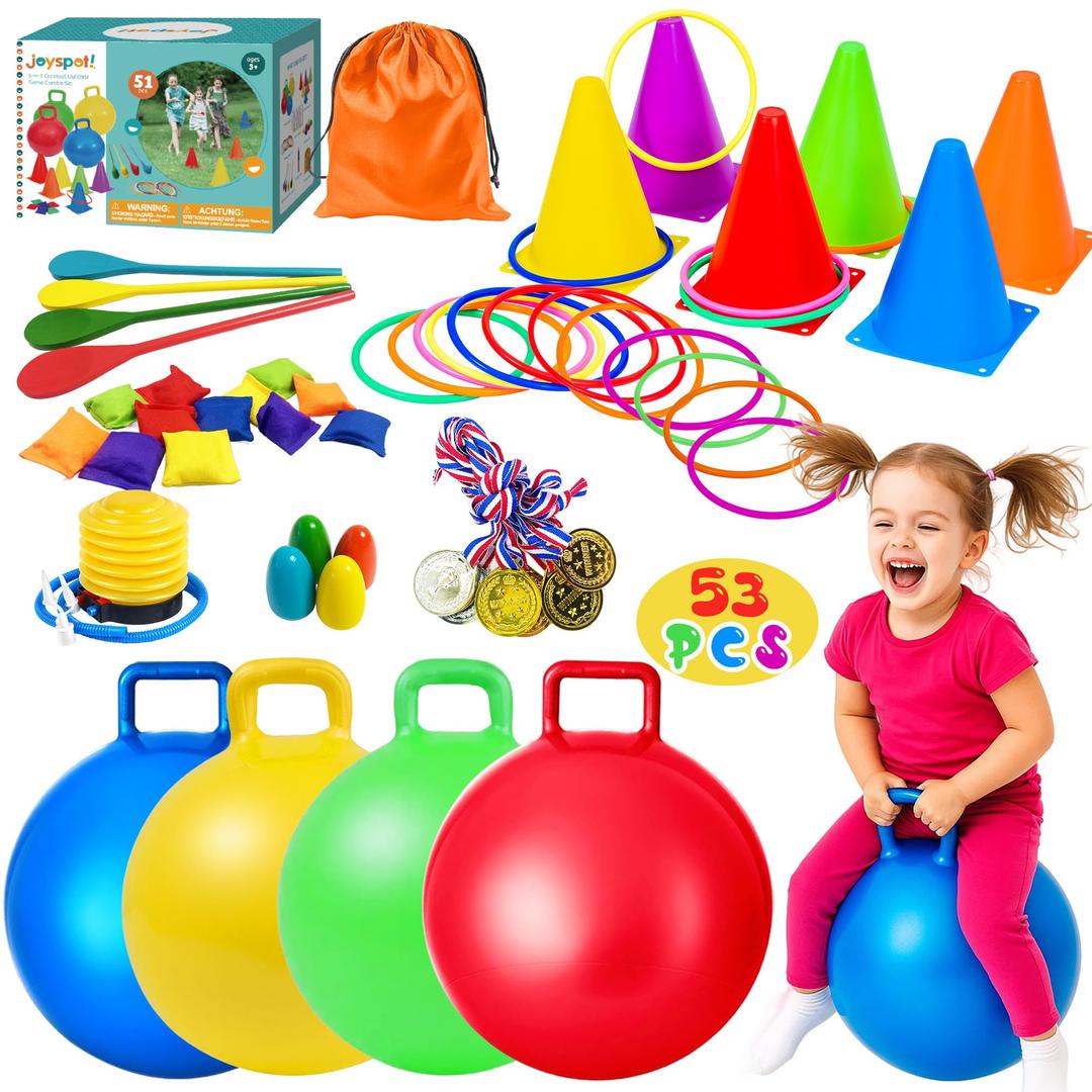 31PCS 3 in 1 Carnival Outdoor Games Combo Set for Kids, Soft Plastic Cones Bean Bags Ring Toss Games, Kid’s Gift for Birthday Party Outdoor Games Supplies, Throwing Backyard Lawn Family Toys