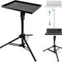 Projector Stand Tripod,Adjustable Height 21" to 44" Foldable Projector Tripod Stands Laptop Floor Music Stand for Office, Home, Stage, Studio, DJ Racks Holder Mount(COLOR:Black)